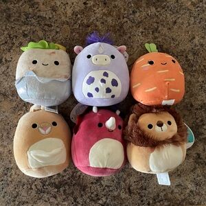 New! Squishmallows 5” Bundle Set x 6